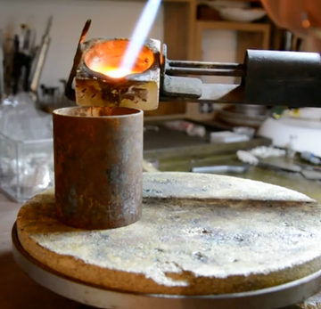 Handcrafted using traditional goldsmithing techniques, specialised training and experimentation.&nbsp;